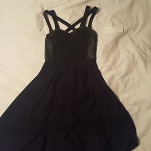NWT sexy black high-low dress